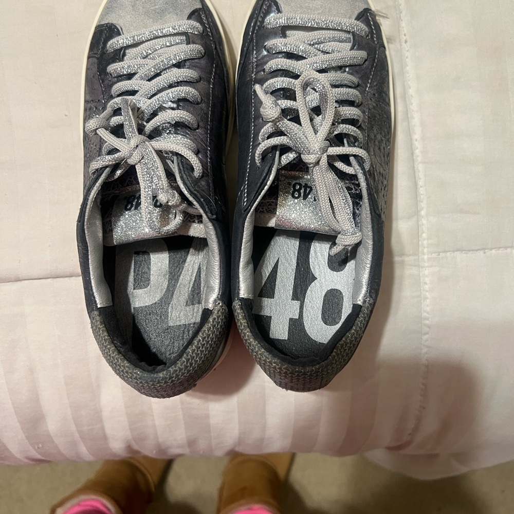 P448 Black and Gray Women's Sneakers - Picture 2 of 3